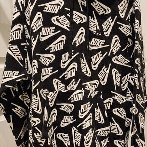Nike Black and White All-Over Print Hoodie